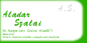 aladar szalai business card